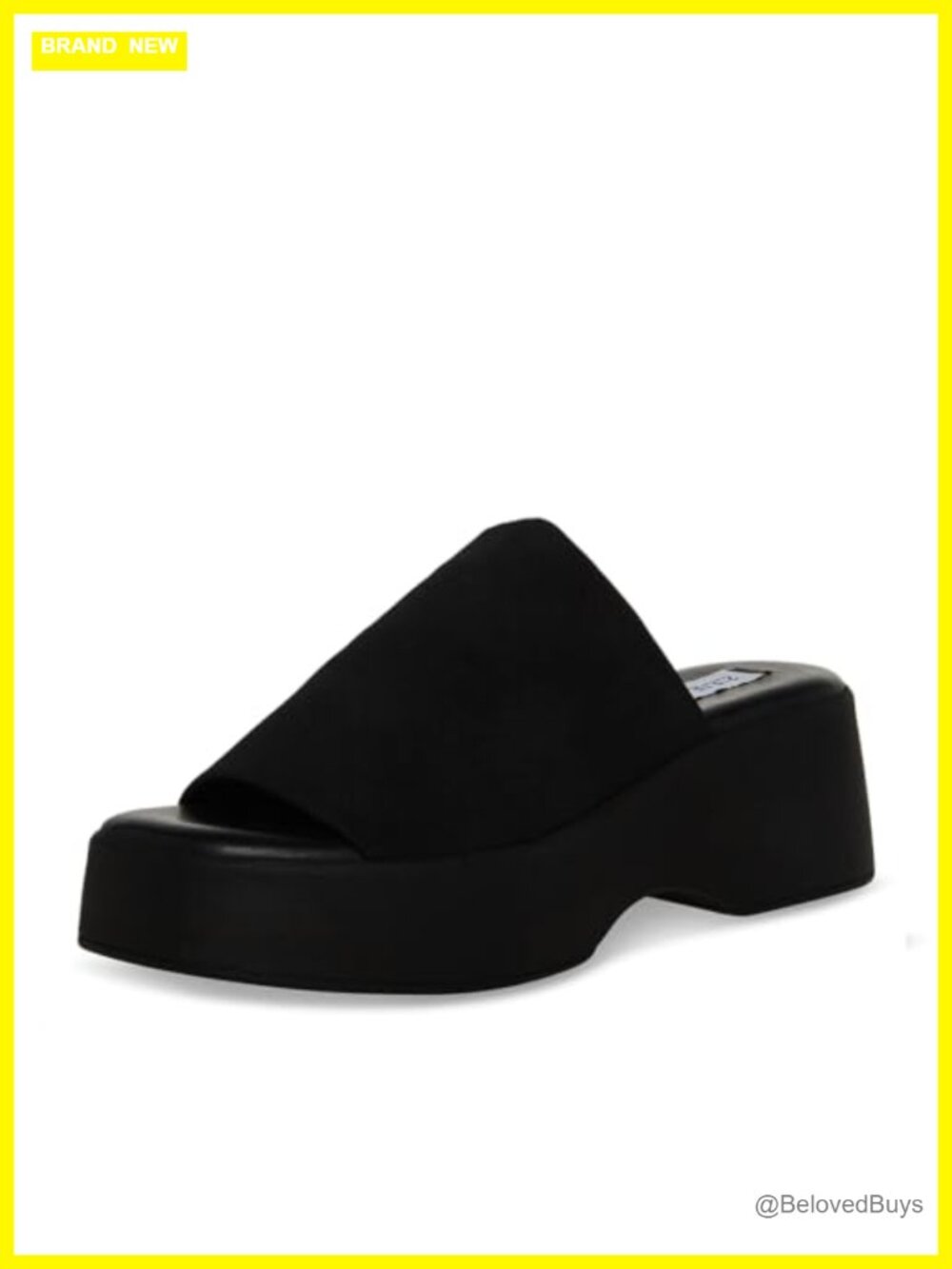 Steve Madden Platform Wedge Sandals Sculpted Slip On Open Toe